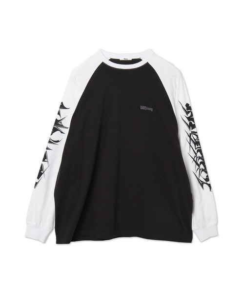 Whinny（ホワイニー）の「Whinny/イナズマダイナマイト（Tシャツ/カットソー・レディース・スミクロ/ホワイト/ブラック・FREE）」の14枚目の写真