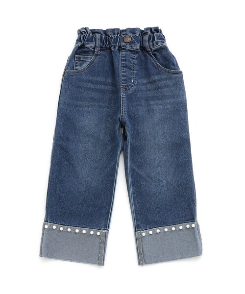 F.O.KIDS（エフオーキッズ）の「パールライクデニムパンツ（デニムパンツ・キッズ・ブルー/サックスブルー・90/100/110/120/130/140）」の2枚目の写真
