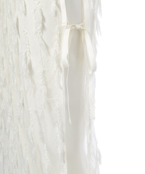 Edit Sheen(エディットシーン)の「フリンジチュールラップスカート(スカート・レディース・ブラック/ホワイト・F)」の7枚目の写真