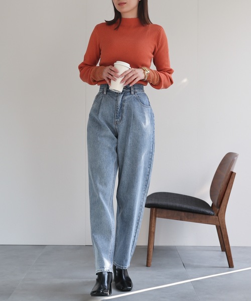 model：162cm 着用サイズ：L