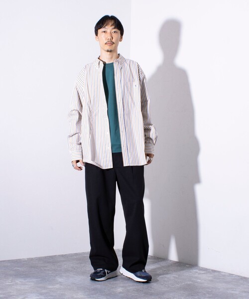 GEVACO（ゲバコ）の「【GEVACO/ゲバコ】TR タック入り イージーワイドパンツ チェック ワンポイントロゴ（スラックス・メンズ・グレー系その他/ブラック/グレー・M/L）」の14枚目の写真