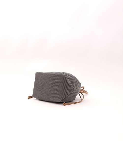 COOCO（クーコ）の「ハート刺繍コーデュロイ巾着バッグ（ハンドバッグ・レディース・ホワイト/ベージュ/グレー・FREE）」の19枚目の写真