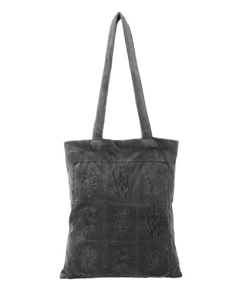 Samansa Mos2(サマンサ モスモス)の「ベロア植物図鑑柄刺繍トートバッグ(ハンドバッグ・レディース・オレンジ/ベージュ/チャコールグレー・F)」の11枚目の写真