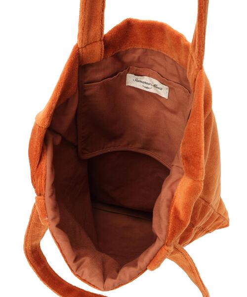 Samansa Mos2(サマンサ モスモス)の「ベロア植物図鑑柄刺繍トートバッグ(ハンドバッグ・レディース・オレンジ/ベージュ/チャコールグレー・F)」の19枚目の写真