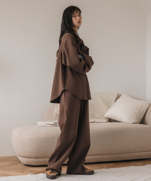 HEILIS(ヘイリス)の「【定番人気!HIT ITEM!】【original】【サイズ展開あり】ワイドカーブスウェットパンツ / セットアップ対応 サイズ展開 M L イージーパンツ 高身長 低身長 韓国 モード ノームコア シティガール 韓国 カーブパンツ ブラック グレー アイボリー 春服 夏服 秋服 冬服 スエット(スウェットパンツ・レディース・ブラック/グレー/アイボリー/ブラウン・M/L)」の17枚目の写真