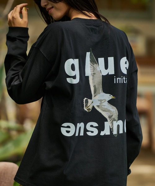 AOZORA(アオゾラ)の「AOZORA/アオゾラ ポケロンTEE(カモメ)(Tシャツ/カットソー・メンズ・ブラック/ホワイト・X-LARGE/LARGE/MEDIUM)」の2枚目の写真