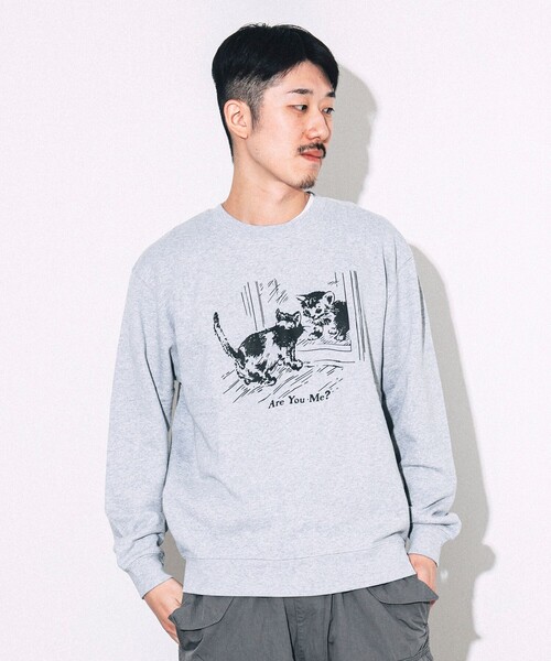 BEAMS T（ビームスティー）の「BEAMS / Are You Me? Crewneck Sweat（スウェット・メンズ・グレー/ネイビー・S/L/XL/M）」の14枚目の写真