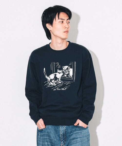 BEAMS T（ビームスティー）の「BEAMS / Are You Me? Crewneck Sweat（スウェット・メンズ・グレー/ネイビー・S/L/XL/M）」の13枚目の写真