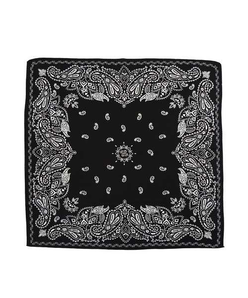 モノトーンペイズリー柄スカーフ（バンダナ/スカーフ）｜colleca la