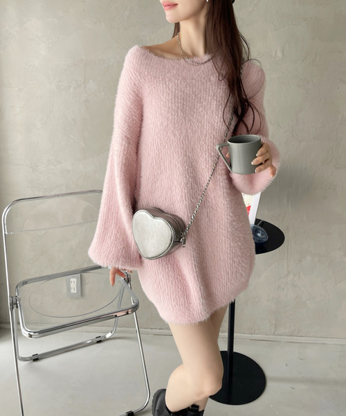 HYSTERIC MINI モヘア チュニックワンピース HYSTERIC MINI モヘア