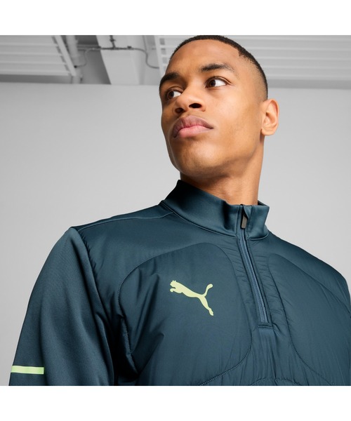 PUMA（プーマ）の「PUMA プーマ メンズ サッカー INDIVIDUAL ウィンタライズド 1/4 トップ（Tシャツ/カットソー・メンズ・ブラック/グレー系その他・XX-LARGE/LARGE/SMALL/X-LARGE/MEDIUM）」の13枚目の写真
