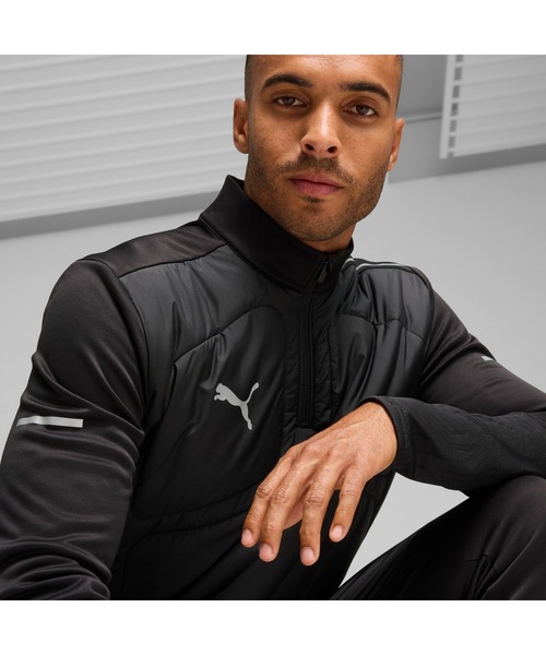 PUMA（プーマ）の「PUMA プーマ メンズ サッカー INDIVIDUAL ウィンタライズド 1/4 トップ（Tシャツ/カットソー・メンズ・ブラック/グレー系その他・XX-LARGE/LARGE/SMALL/X-LARGE/MEDIUM）」の3枚目の写真