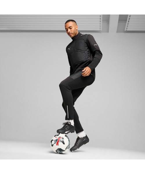 PUMA（プーマ）の「PUMA プーマ メンズ サッカー INDIVIDUAL ウィンタライズド 1/4 トップ（Tシャツ/カットソー・メンズ・ブラック/グレー系その他・XX-LARGE/LARGE/SMALL/X-LARGE/MEDIUM）」の4枚目の写真