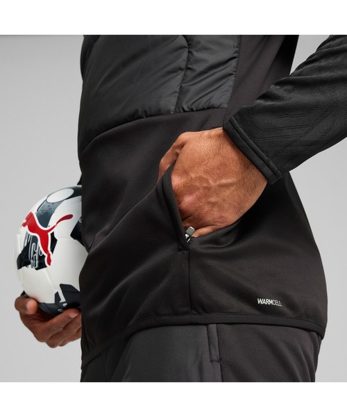 PUMA（プーマ）の「PUMA プーマ メンズ サッカー INDIVIDUAL ウィンタライズド 1/4 トップ（Tシャツ/カットソー・メンズ・ブラック/グレー系その他・XX-LARGE/LARGE/SMALL/X-LARGE/MEDIUM）」の6枚目の写真