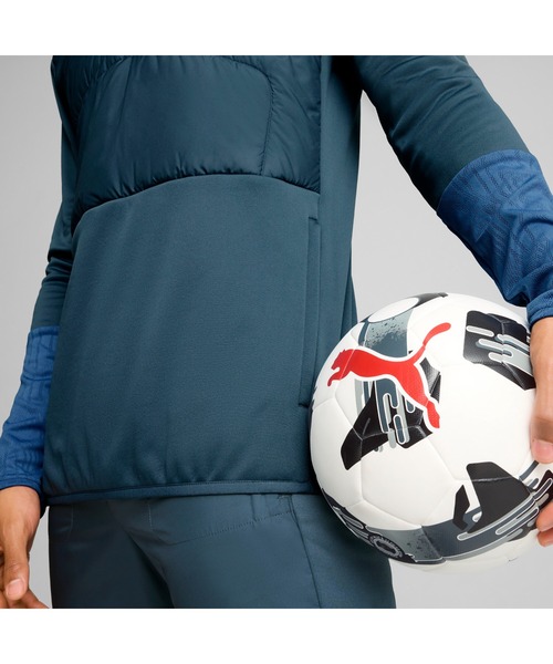 PUMA（プーマ）の「PUMA プーマ メンズ サッカー INDIVIDUAL ウィンタライズド 1/4 トップ（Tシャツ/カットソー・メンズ・ブラック/グレー系その他・XX-LARGE/LARGE/SMALL/X-LARGE/MEDIUM）」の14枚目の写真