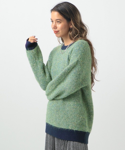 セール】ミックスヤーンバイカラーニット（ニット/セーター）｜BAYFLOW