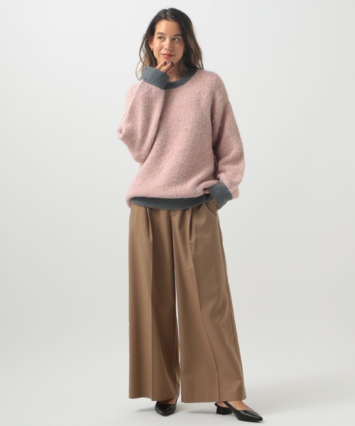 BAYFLOW（ベイフロー）の「ミックスヤーンバイカラーニット（ニット