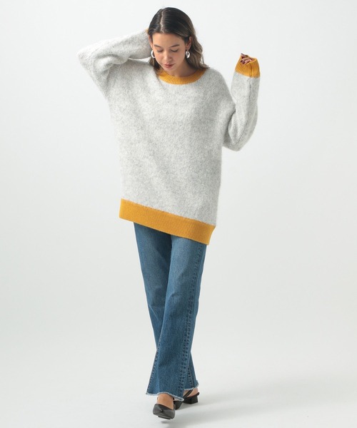 セール】ミックスヤーンバイカラーニット（ニット/セーター）｜BAYFLOW