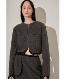 美品 styling/ スタイリング UVカットエアリーノーカラージャケット