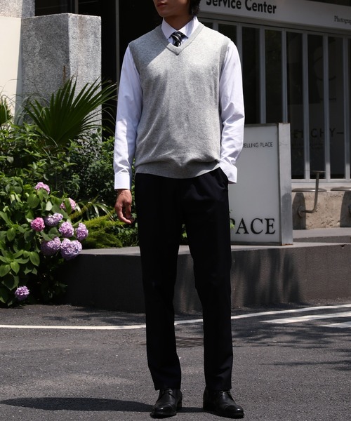 Cloudstyle(クラウドスタイル)の「【Cloudstyle】Vネック ニットベスト(ベスト・メンズ・ダークグレー/ネイビー/ブラック/グレー/ライトグレー・XX-LARGE/XXX-LARGE/X-LARGE/MEDIUM/LARGE)」の17枚目の写真