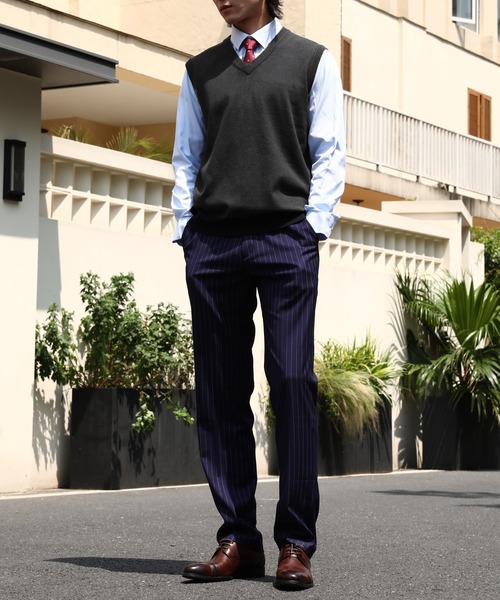 Cloudstyle(クラウドスタイル)の「【Cloudstyle】Vネック ニットベスト(ベスト・メンズ・ダークグレー/ネイビー/ブラック/グレー/ライトグレー・XX-LARGE/XXX-LARGE/X-LARGE/MEDIUM/LARGE)」の16枚目の写真