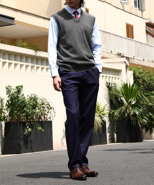 Cloudstyle(クラウドスタイル)の「【Cloudstyle】Vネック ニットベスト(ベスト・メンズ・ダークグレー/ネイビー/ブラック/グレー/ライトグレー・XX-LARGE/XXX-LARGE/X-LARGE/MEDIUM/LARGE)」の21枚目の写真