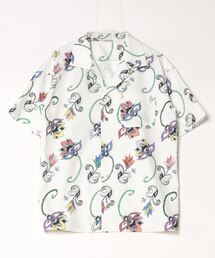 GARDEN TOKYO | LUFON/ルフォン/HAND-PAINTED BOTANICAL PRINT OPEN COLLAR SHIRTS(シャツ/ブラウス)