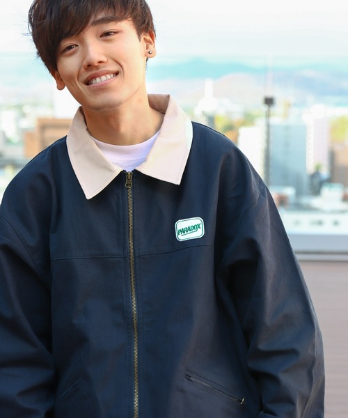 セール】【ZIP FIVE】 ワッペン ダック スウィングジャケット ブルゾン