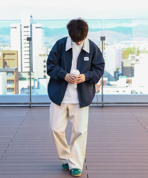 ZIP FIVE（ジップファイブ）の「【ZIP FIVE】 ワッペン ダック スウィングジャケット ブルゾン（ブルゾン・メンズ・グリーン/グレー/ネイビー・MEDIUM/LARGE）」の22枚目の写真