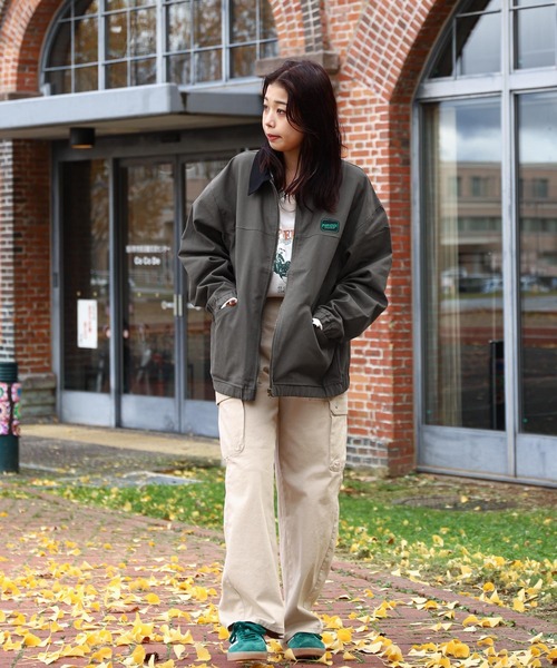 セール】【ZIP FIVE】 ワッペン ダック スウィングジャケット ブルゾン