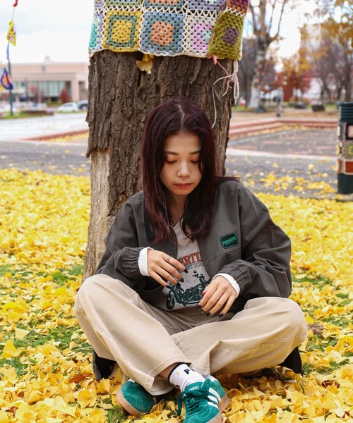 ZIP FIVE（ジップファイブ）の「【ZIP FIVE】 ワッペン ダック スウィングジャケット ブルゾン（ブルゾン・メンズ・グリーン/グレー/ネイビー・MEDIUM/LARGE）」の10枚目の写真