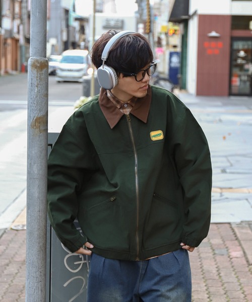 セール】【ZIP FIVE】 ワッペン ダック スウィングジャケット ブルゾン