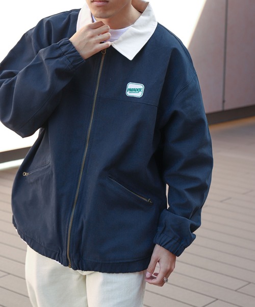 セール】【ZIP FIVE】 ワッペン ダック スウィングジャケット ブルゾン