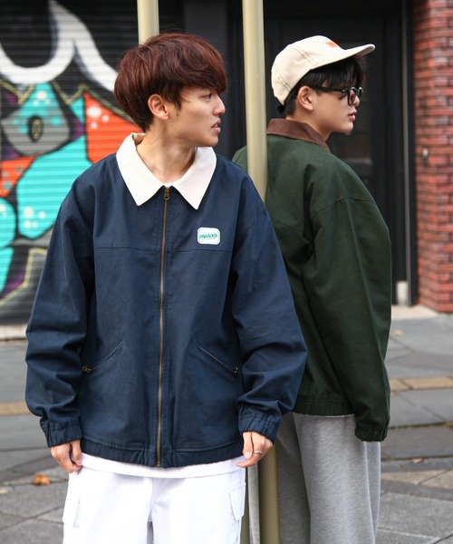 セール】【ZIP FIVE】 ワッペン ダック スウィングジャケット ブルゾン