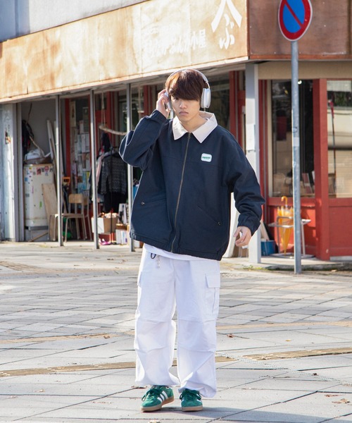 セール】【ZIP FIVE】 ワッペン ダック スウィングジャケット ブルゾン