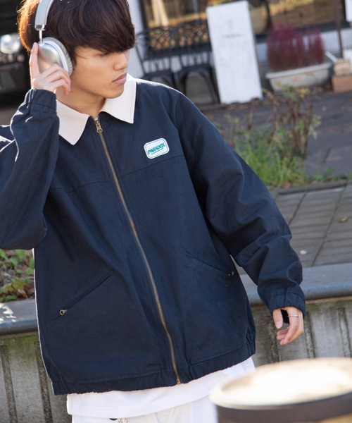 セール】【ZIP FIVE】 ワッペン ダック スウィングジャケット ブルゾン