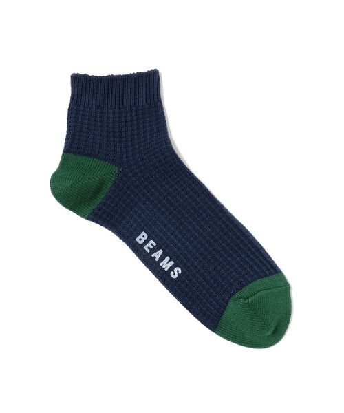 rasox（ラソックス）の「2トーン ワッフル ミドル ソックス（ソックス/靴下・メンズ・ネイビー/ホワイト/ブラック/グレー/ホワイト系その他5/ブラック系その他4・ONE SIZE）」の6枚目の写真