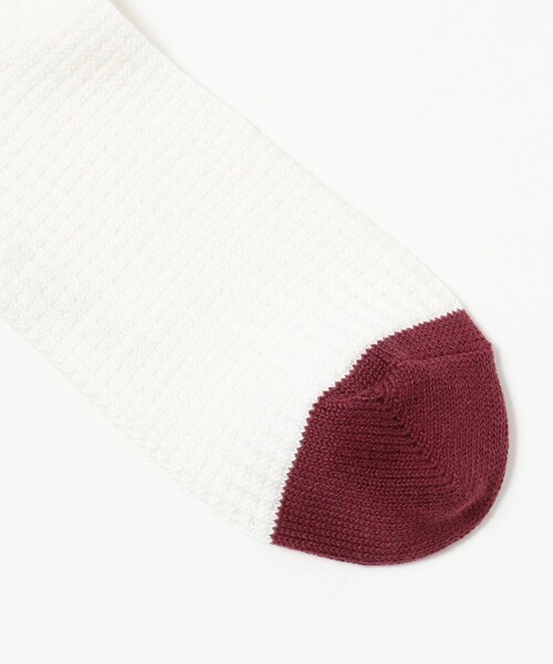rasox（ラソックス）の「2トーン ワッフル ミドル ソックス（ソックス/靴下・メンズ・ネイビー/ホワイト/ブラック/グレー/ホワイト系その他5/ブラック系その他4・ONE SIZE）」の9枚目の写真