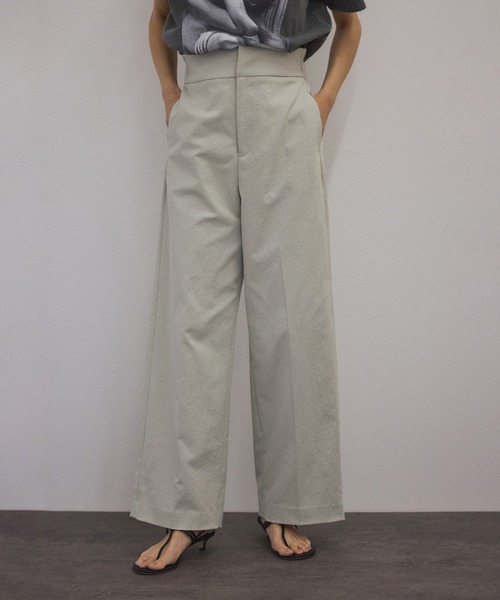 コットンライクスタイルアップパンツ（スラックス）｜SALON adam