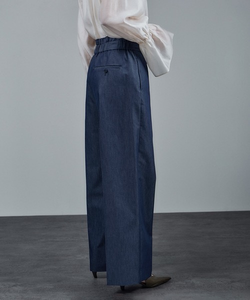 コットンライクスタイルアップパンツ（スラックス）｜SALON adam