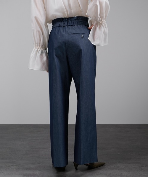 SALON adam et ropé コットンライクスタイルアップパンツ SALON adam et rope'｜コットンライクスタイルアップパンツ