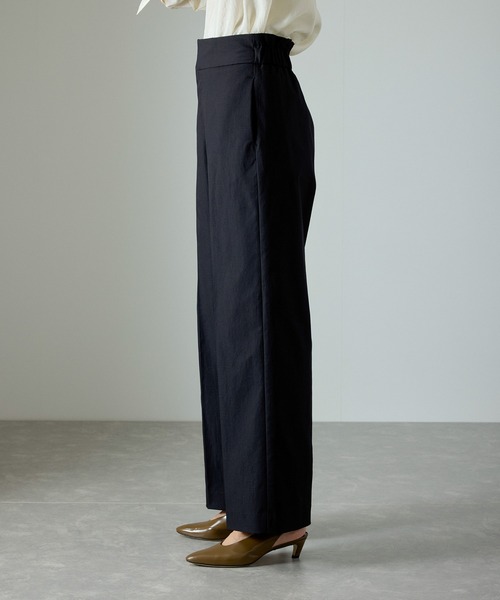 SALON adam et ropé コットンライクスタイルアップパンツ コットンライクスタイルアップパンツ（スラックス）｜SALON adam