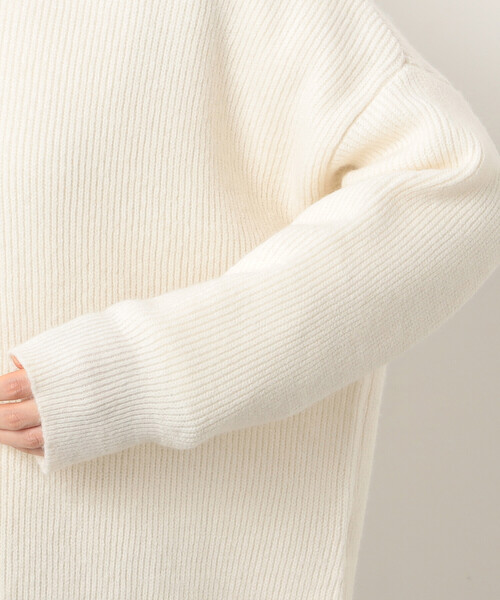ONIGIRI（オニギリ）の「片畦　ＢＩＧニット　プルオーバー（ニット/セーター・レディース・オフホワイト/サックスブルー/ネイビー・FREE）」の18枚目の写真