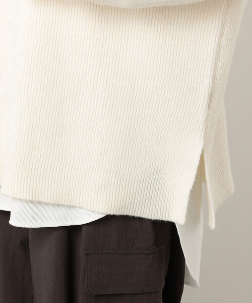 ONIGIRI（オニギリ）の「片畦　ＢＩＧニット　プルオーバー（ニット/セーター・レディース・オフホワイト/サックスブルー/ネイビー・FREE）」の19枚目の写真