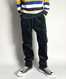 BEATJIVE | カーゴパンツ コーデュロイ ワイド テーパード ジョガーパンツ メンズ(カーゴパンツ)