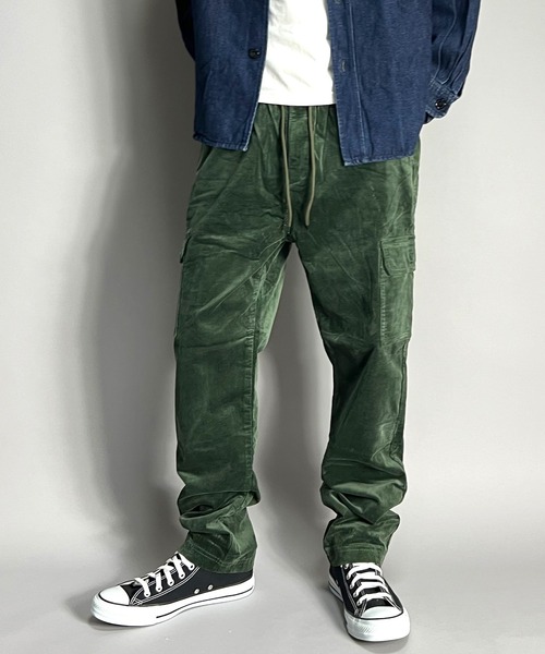 セール】カーゴパンツ コーデュロイ ワイド テーパード ジョガーパンツ