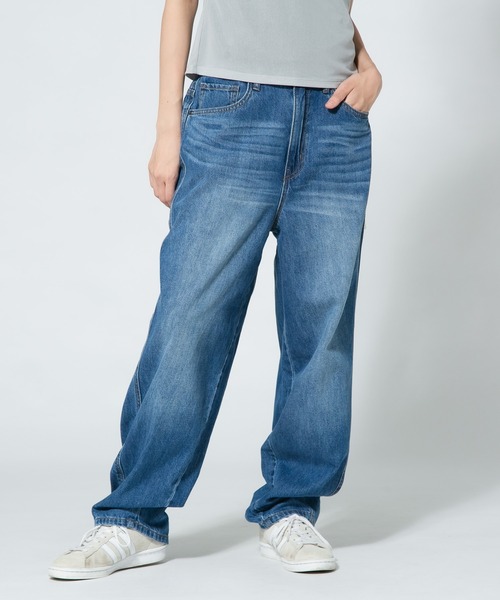 PERSON'S(パーソンズ)の「【PERSON'S JEANS/パーソンズジーンズ】BARREL パーソンズ バレル カーブ ライン パンツ(デニムパンツ・レディース・ネイビー/サックスブルー/ブルー・SMALL/LARGE/MEDIUM)」の12枚目の写真
