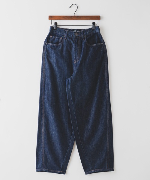 PERSON'S(パーソンズ)の「【PERSON'S JEANS/パーソンズジーンズ】BARREL パーソンズ バレル カーブ ライン パンツ(デニムパンツ・レディース・ネイビー/サックスブルー/ブルー・SMALL/LARGE/MEDIUM)」の13枚目の写真