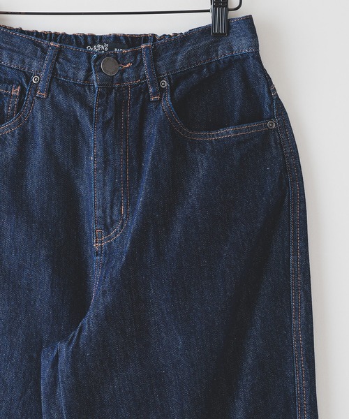 PERSON'S(パーソンズ)の「【PERSON'S JEANS/パーソンズジーンズ】BARREL パーソンズ バレル カーブ ライン パンツ(デニムパンツ・レディース・ネイビー/サックスブルー/ブルー・SMALL/LARGE/MEDIUM)」の14枚目の写真