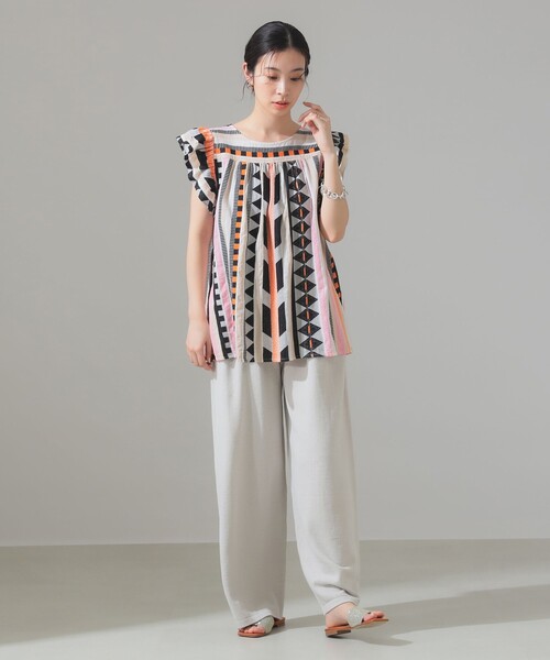 セール】【別注】Devotion TWINS / マルチ ジャカード ブラウス  